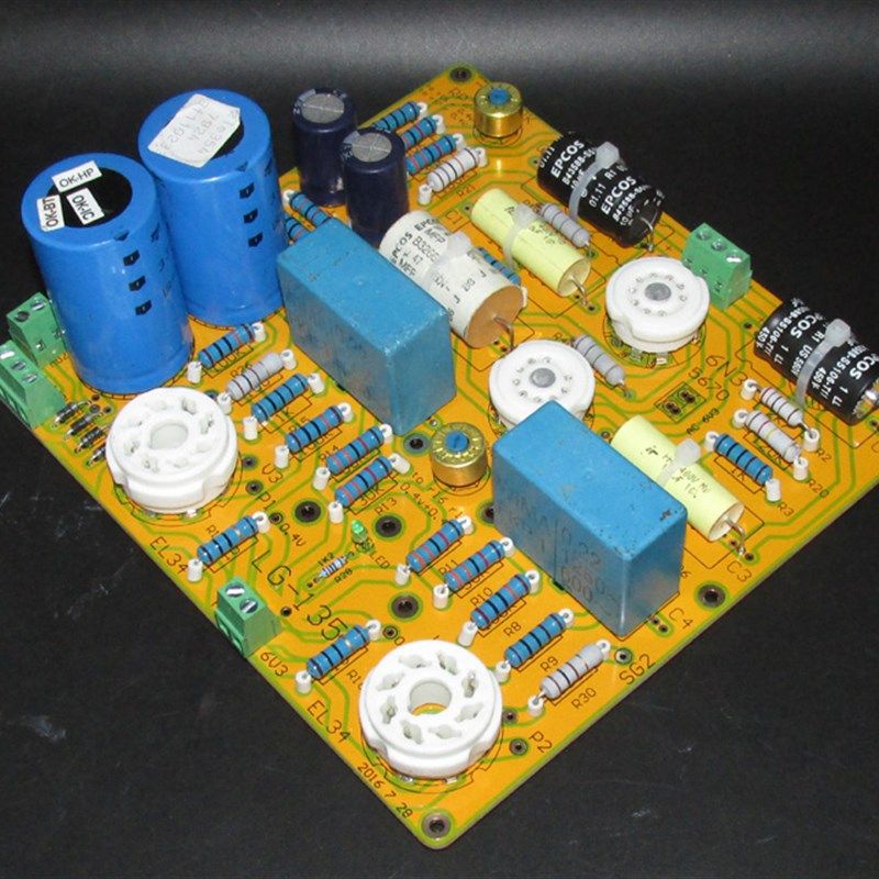 Goldox 金牛牌M型EL34推挽机用线路板 6N3+6N6+EL34 LG135