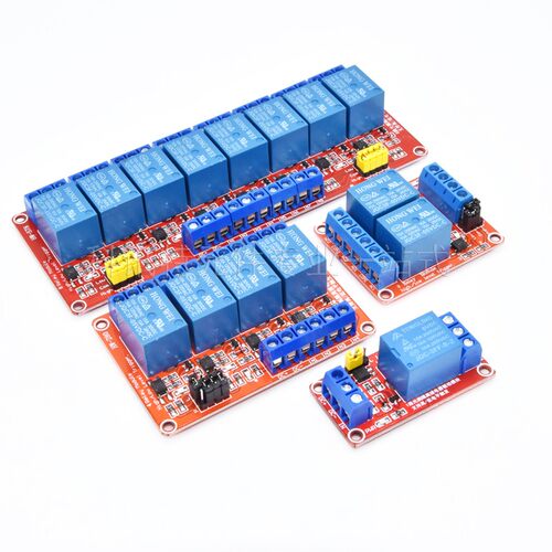 继电器模块开关1/2/4路5V12V24V光耦隔离/高低电平触发开发板扩展