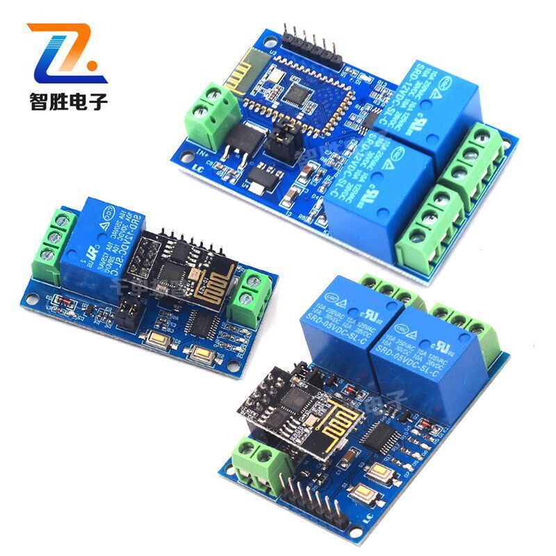 5V/12V ESP8266双路WiFi继电器 物联网 智能家居 手机APP遥控开关