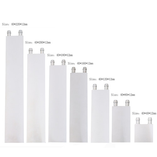 40 * 40mm原铝水冷却块液体水冷却器散热系统40 * 80 mm的cpu散热