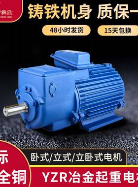 6极YZR三相电动机11w15w22w30w冶金起重电动机国标铜芯电机