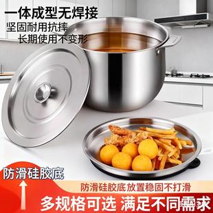 316L不锈钢盆多功能不锈钢滤油壶家用带盖储油桶汤锅加高装 猪肉盆