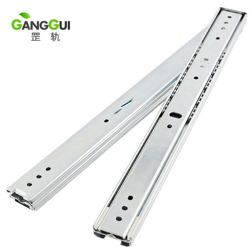 供应三节双层自锁服务器导轨IDB01服务器滑轨带锁线性滑轨