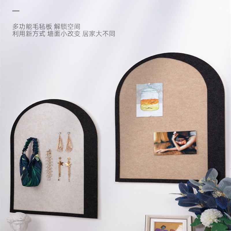 毛毡板装饰软木板照片墙毛毡墙软木板留言板挂墙毛毡背景墙展示