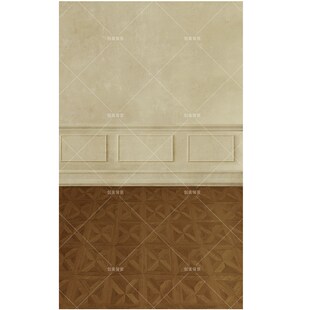 创美影楼婚纱白色浮雕线条背景纸破旧墙面影棚复古婚纱写真背景布