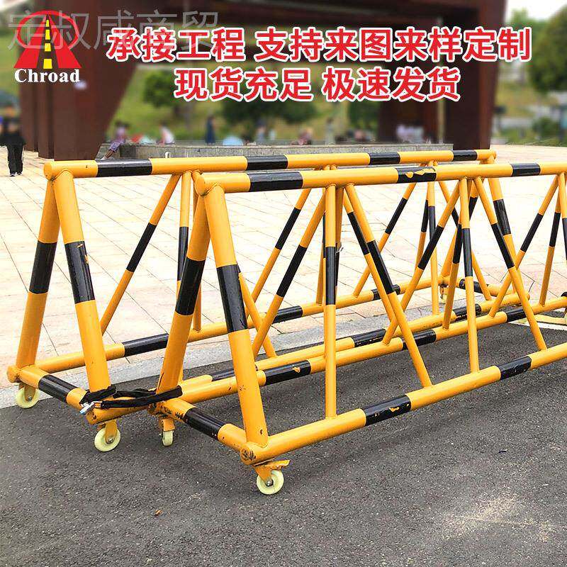 防撞拒马护栏移动路刺障学马校阻车带防爆拒ONH儿幼园校门警示防