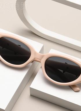 j版enni韩e同款gm联名墨镜椭IYI蝴圆小框时尚高级感街拍蝶结太阳