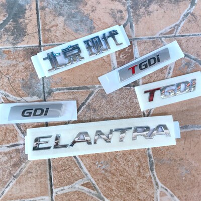 适配现代朗动领动后备箱行李箱尾门字标标志中文英文TGDI标志包邮