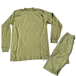 劳保 老式 包邮 工地 保暖 矿工内衣 套装 军绿色 纯棉秋衣秋裤