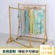 特卖挂衣架服金色移动带轮子 货架水管展示架陈列落地式 服装 店服装