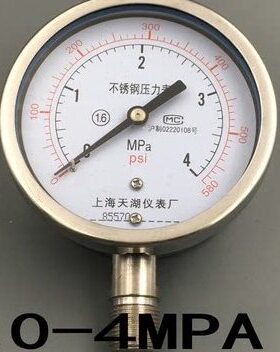 Y-100BF全不锈钢压力表Y100BF- 4MPA 580PSi 耐腐蚀 高温表