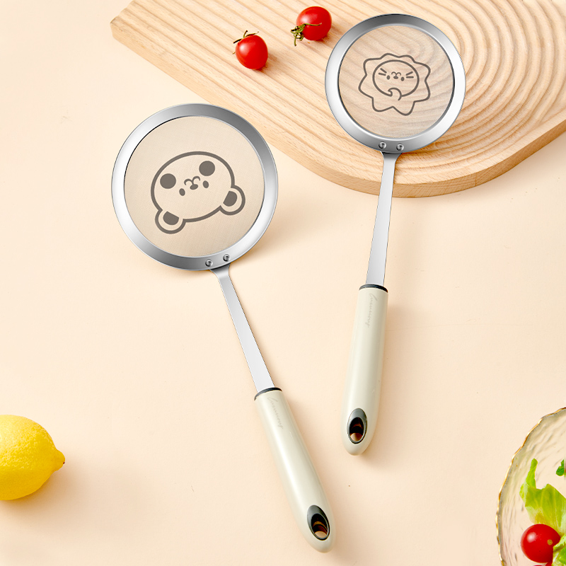 打沫漏勺家用厨房304不锈钢过滤网筛火锅去除Q撇浮沫捞勺隔油勺子