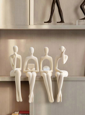 抽象人物摆件现代简约家居t装饰品轻奢高档客厅办公室书房2024新