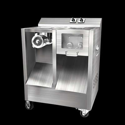 大型绞肉机商用大功率打肉机自动切肉两用多功能电动绞Z切罐一体