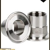 304 六角内丝接头卫生级快开卡盘丝内牙螺纹管接头 316l不锈钢快装