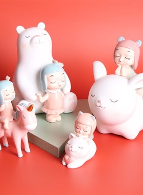 创意家居饰品少女心女生v可爱礼品礼物桌面客厅卧室摆件装饰品