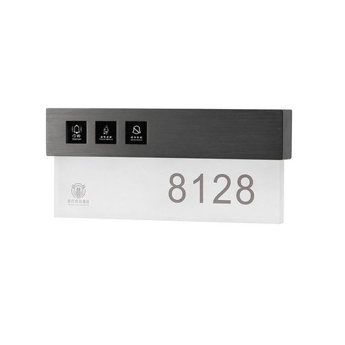 酒店发光房间不锈钢包厢门牌门牌电子门牌门铃足浴宾馆客房门牌号