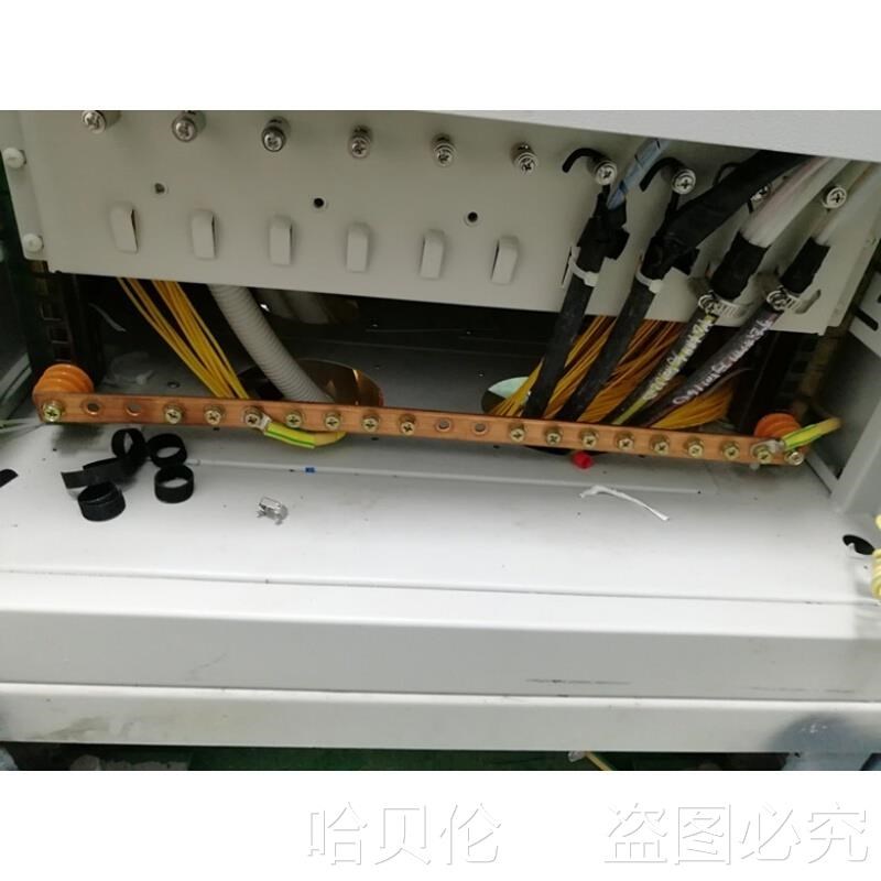 适用于机房排机架式汇流排机柜铜排19英寸J*0*500标准接地铜排
