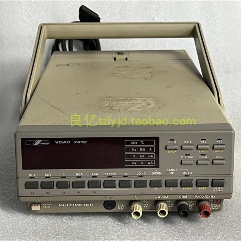 二手日本 VOAC 7412台式自动调档四位半数字万用表