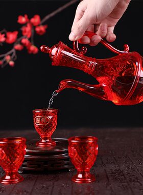 厂家直销婚庆用品结婚敬酒杯交杯酒杯酒壶加厚高脚杯婚礼喜庆酒盅