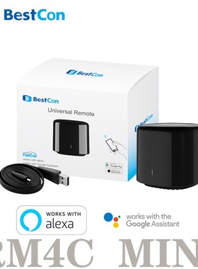 博联Broadlink RM4C Mini 智能红外遥控远程APP控制支持Alexa语音