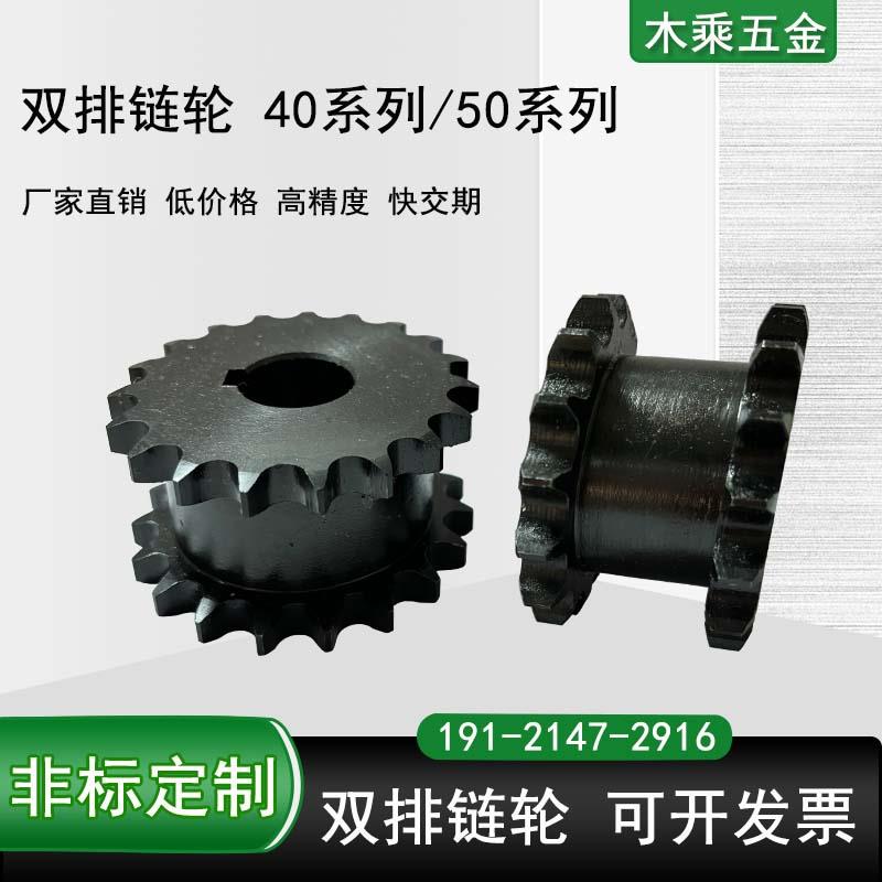 40系列链轮双排链轮 VLR01-12齿-VLR01-21齿定作齿轮链条SP40SD