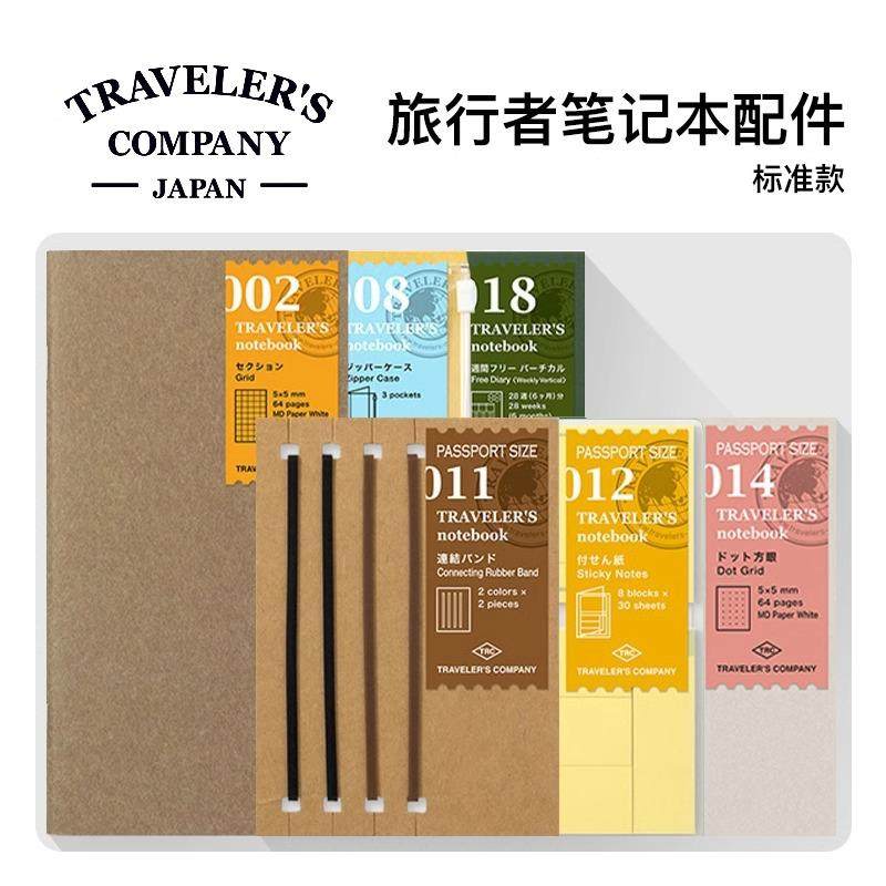 纵向书写 日本Traveler's Company TN旅行者手账本配件标准