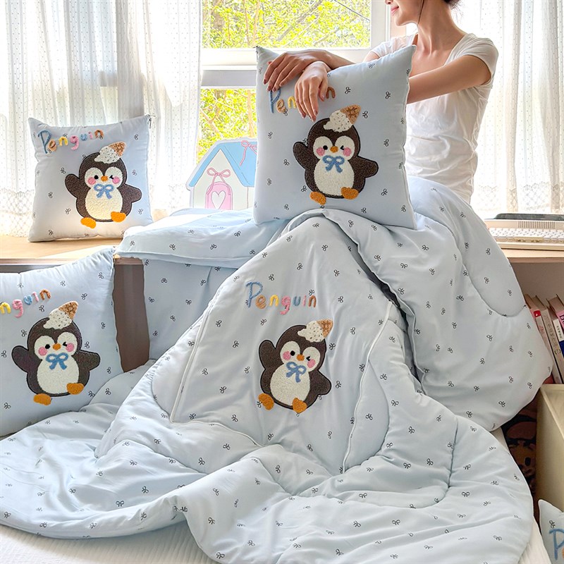 汽车载抱枕被子两用靠垫可折叠办公室午睡空调毯子枕头被二合一