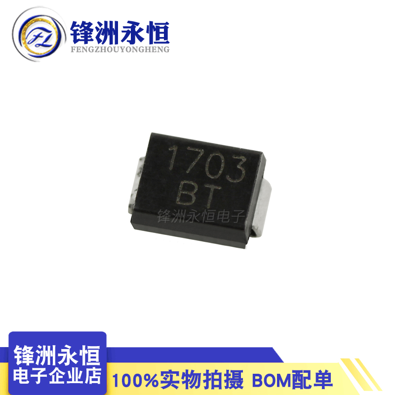 SMBJ18CA 双向 瞬变二极管 贴片SMB 表贴式 TVS管 丝印: BT