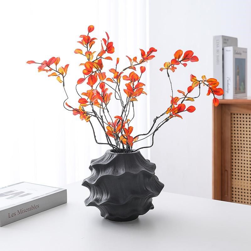 陶瓷花瓶水培鲜花样板间客厅侘寂高级感轻奢花瓶玄关入户摆件装饰,清洗/食品/商业设备,洗车机,淘宝优惠券,粉丝福利购,淘宝优惠卷