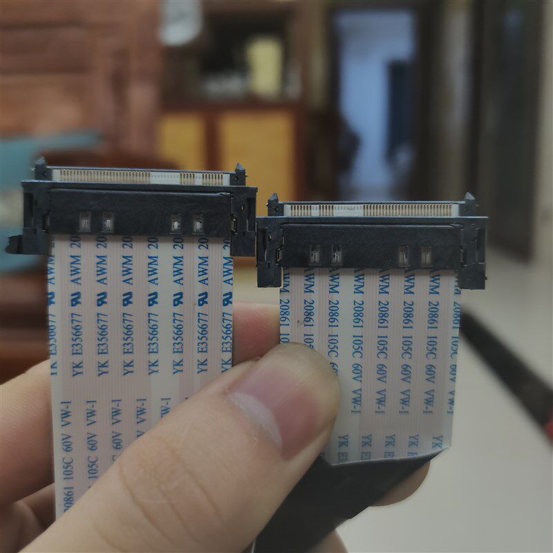 液晶电视机 51P高清4K屏排线缺芯少针位 AWM 20706 105C 60V VW-1