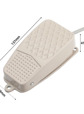 脚踏开关FS-2脚踩自复位点动开关机床启动带线脚踩式芯子配件220v