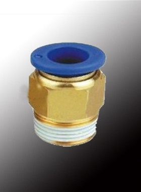 气动快速接头PC8-02螺纹直通PC10-03气管快插PC6-01/4-M5/12-04全