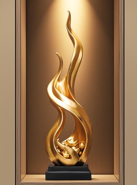 风生水起a抽象艺术摆件高端大气家居客厅玄关壁龛雕塑细长高装饰