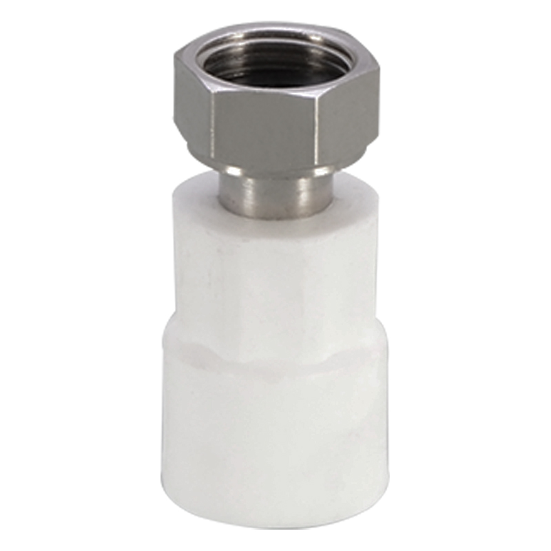 热销PPR电热水i器活接头4分6分1寸热熔直接弯头三通内丝活结水管