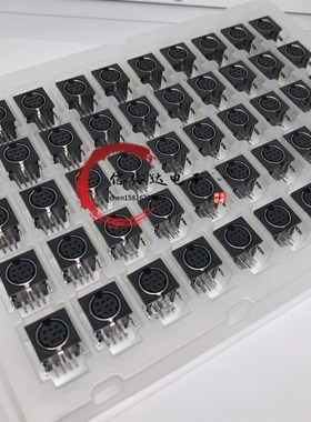 JST原装 MINI DIN母座插孔DIN圆形8针连接器 MD-S8100-10(LF)(SN)