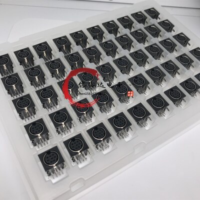 JST原装 MINI DIN母座插孔DIN圆形8针连接器 MD-S8100-10(LF)(SN)