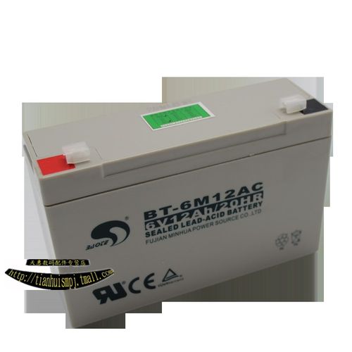 赛特BT-6M12AC电池6V12AH电子称玩具车童车电子秤警示灯6伏蓄电池
