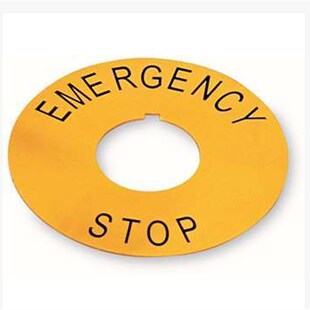 22MM上海天逸TAYEE急停标志圈指示牌J I按钮开关STOP标志牌