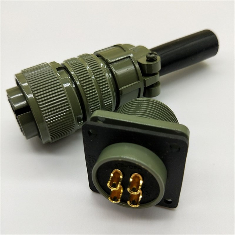 20-15S-7芯弯式直式航空插头编码器插头伺服电机接头MS3102 3106A