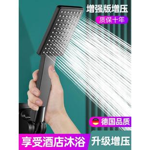 增压花洒喷头淋浴单头家用热水器浴室冲凉单花洒头软管卫生间套装