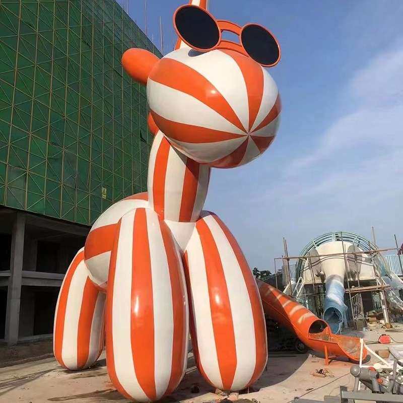 不锈钢独角兽雕塑户外金属房地产售楼部公园广场小区流水摆件四川
