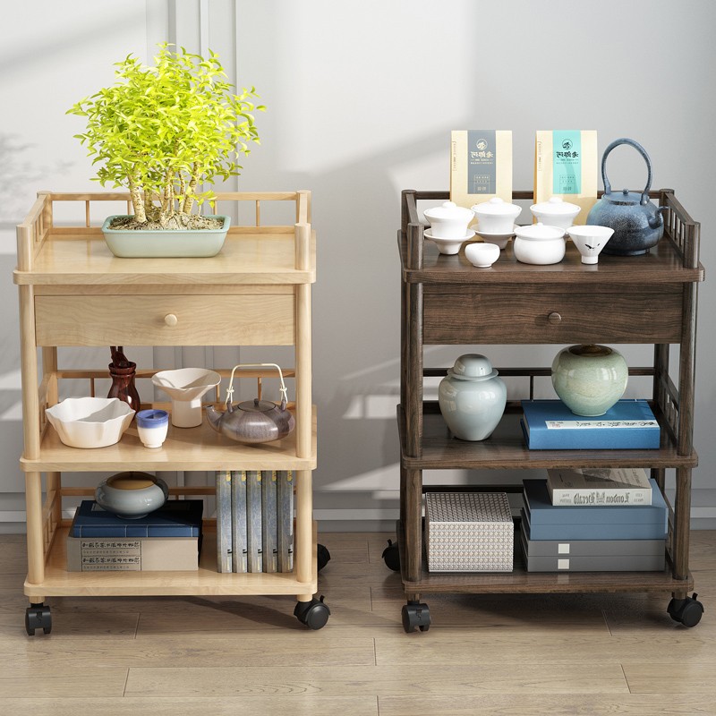 美容推车美容院小推车置物架美甲A专用收纳车多功能实木美发工具