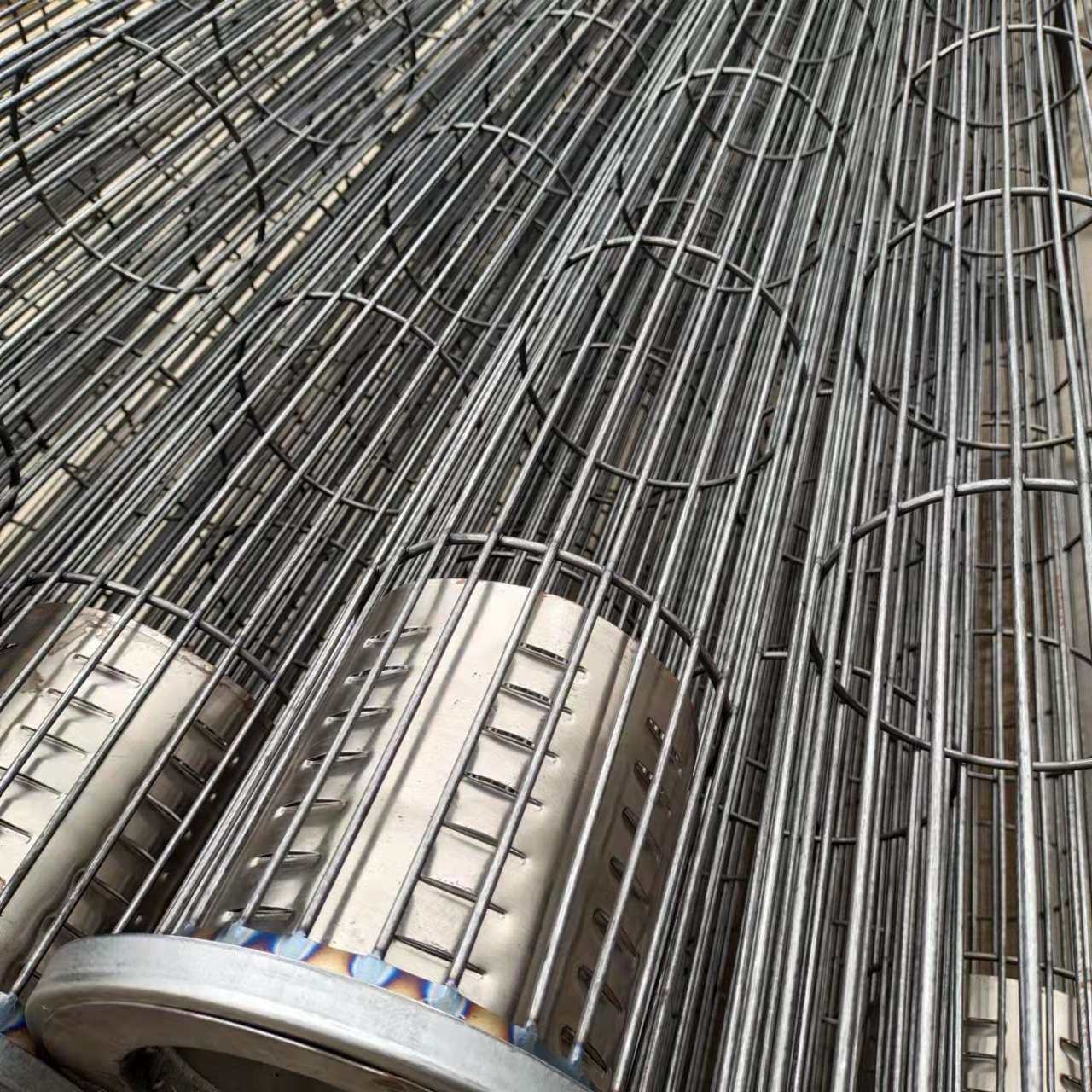 工业不锈钢褶皱骨架喷涂有机硅袋笼除尘器配件弹簧除尘耐磨