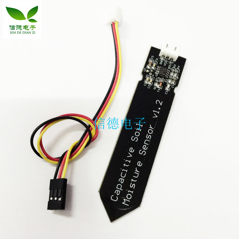电容式土壤湿度检测传感器模块 模拟量 不易腐蚀 宽电压工作送线