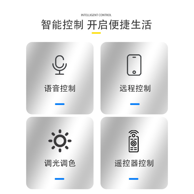 智能LED吸顶灯芯改造替换光源圆形灯盘天猫精灵调光调色语音遥控