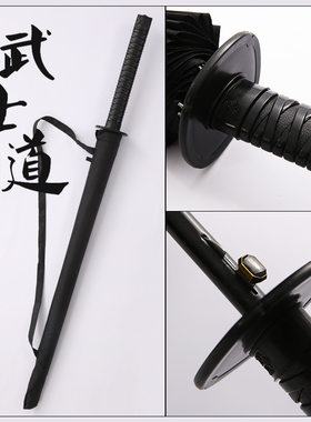 创意武士刀柄伞自动开长柄直杆伞防风雨伞晴雨伞 高尔夫伞个性伞