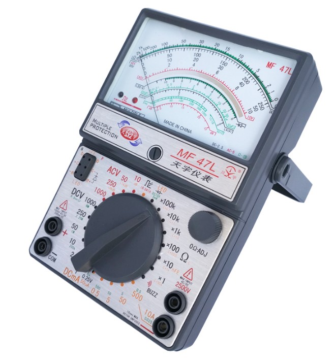天宇mf47l指针万用表塑盒包装可检测led稳压管多重水电工程