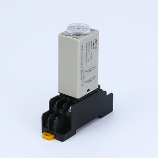 DC24V 14脚HY3 AC220V 银触点 通电延时间继电器8脚H3Y