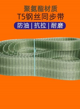 聚氨酯钢丝同步带T5-1400 1465 1500 1520 1600 2000 2450 牛筋带